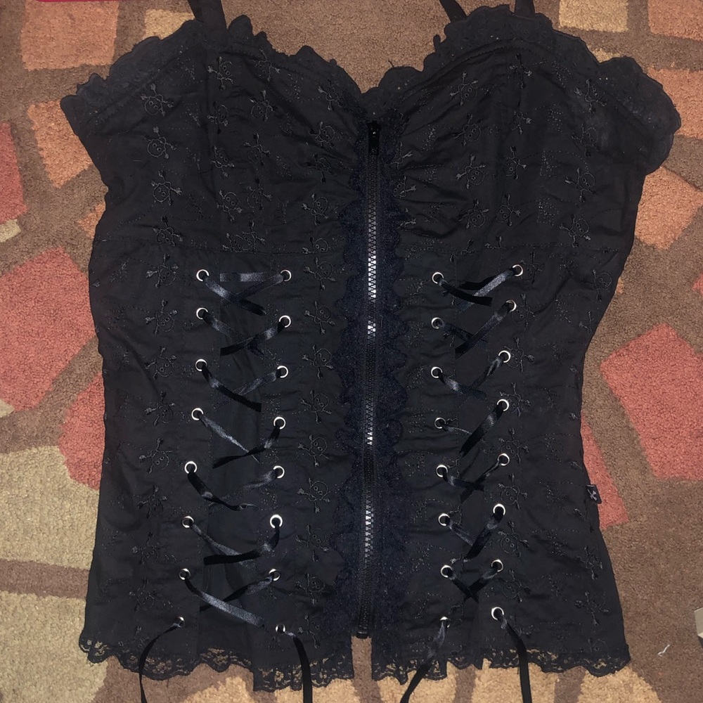 royal bones by daang zip up “corset” large